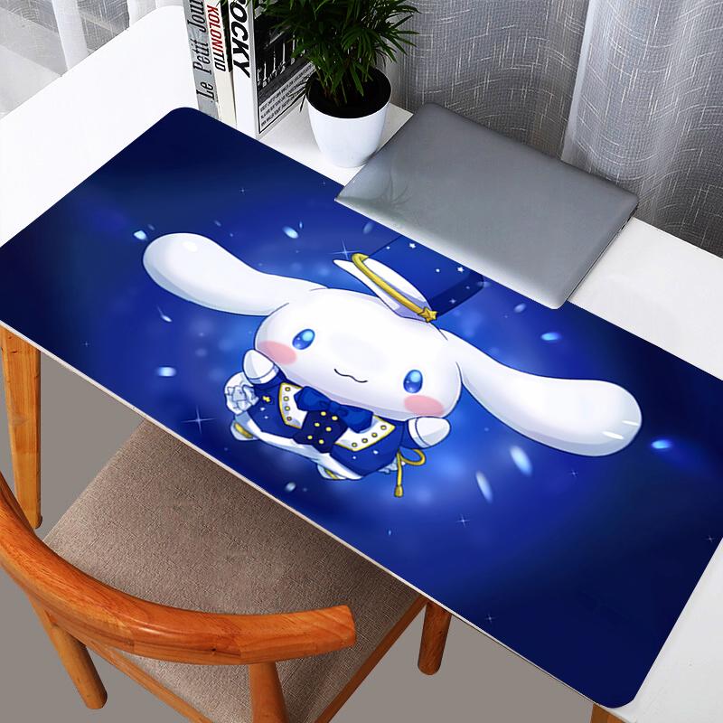 Cinnamoroll Mouse Pad durable Large PC Computer Gamer Kawaii Gaming Accessories Mousepad Keyboard Desk Mat Carpet Table