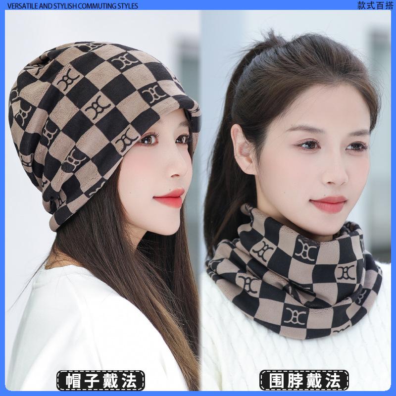 Autumn and winter cold-proof and warm outdoor cycling neck warmer, versatile twistable hat for men and women, neck protector, windproof plush face