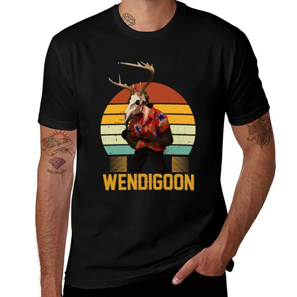 Wendigoon A Wendigoon Tshirt Minimalist Casual Short Sleeve Top