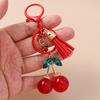Söt Chili Nyckelring Simulering Frukt Körsbär Nyckelringar För Kvinnor Hennes Handväska Hängen Diy Nyckelring Smycken Gåva