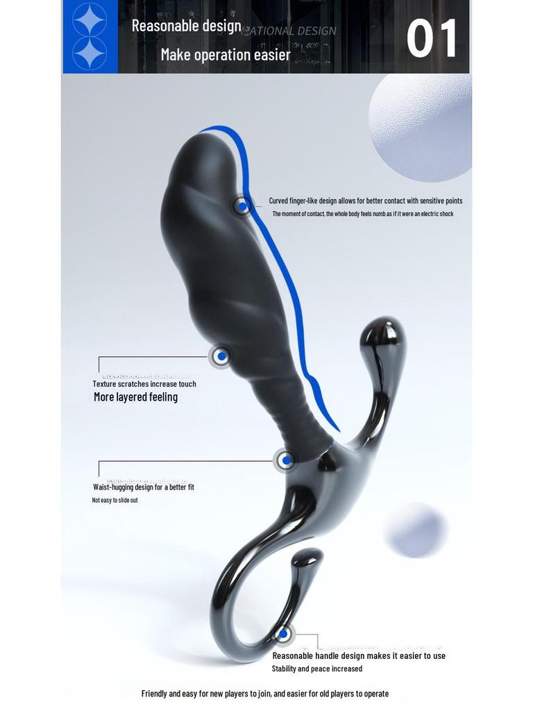 Miji Shuangle Prostata-Massagegerät für Männer – Analspielzeug für Erwachsene (100/Karton)