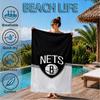 Brook-lyn Nets Art Beach Towel, Super Soft Microfiber, Perfect Gift for Her/Him, Birthday, for Pool, Beach, Travel, Decor Beach Party