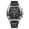 New Military Watches For Men Luxury Silicone Sport Square Chronograph Watch Fashion Business Waterproof Quartz Wristwatch