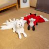 1pc Lifelike Nine Tails Fox Plush Toys Stuffed Animal Nine-Tailed Fox Kitsune Dolls Creative Gifts for Girls White Red Fox Toys