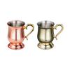 Stainless Steel Moscow Mules Mug with Side Handle for Cocktails Presentation, Bar Goblet Cup for Home Entertaining