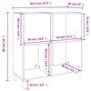 VidaXL Armoire à Disques, Armoire Latérale avec Rangement, Meuble pour Tourne-Disque, Buffet de Salon, Industriel, Chêne 831992