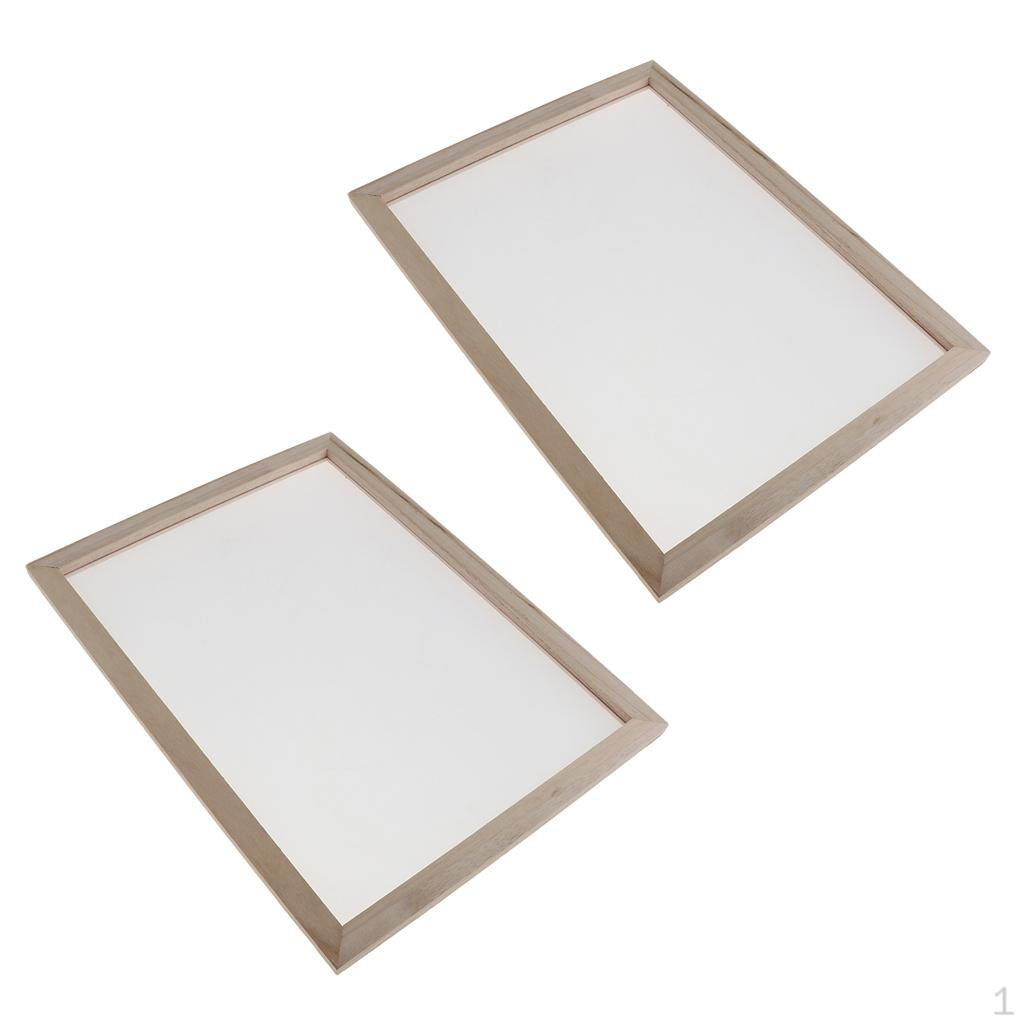 

2x Old Wood Paper, Which Makes Sieve for Handmade Paper Tools 25x34cm