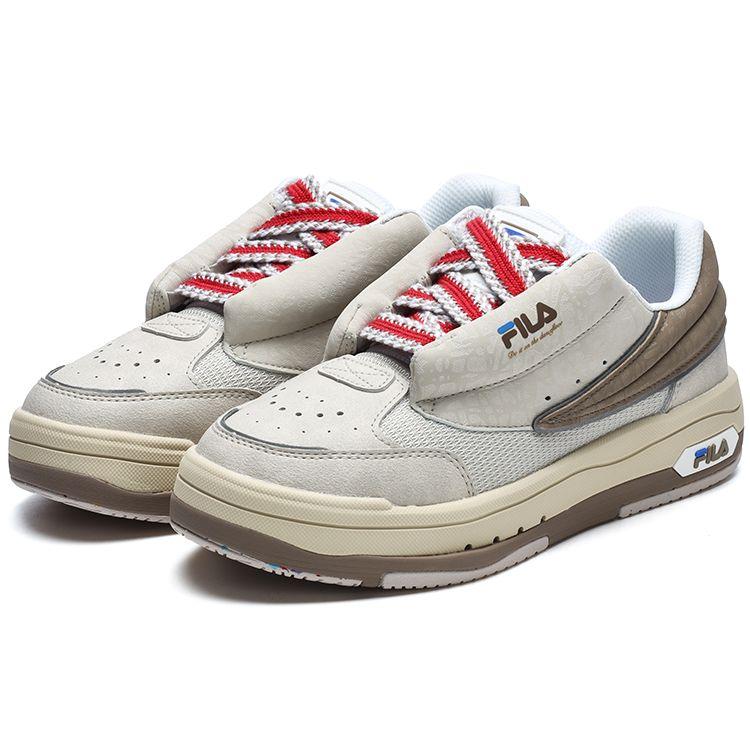Fila Mix Dance Shoes Low Top Skate Shoes Women Sneaker Beige F12W314203FMG