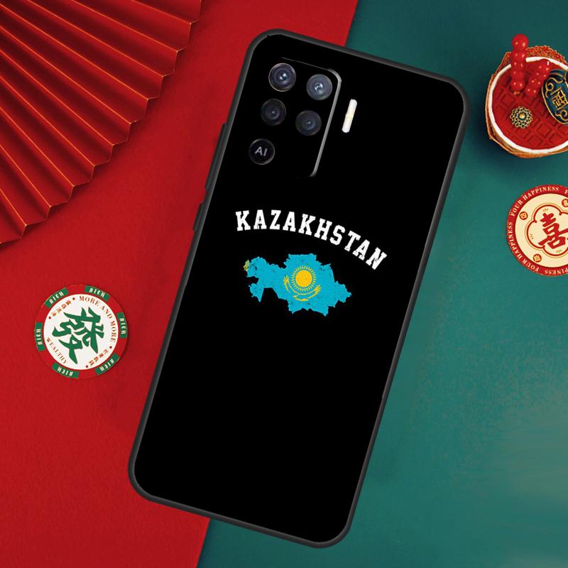 Kazakhstan Flag Case For Oppo A6 A5 Pro A15 A18 A38 A58 A78 A98 A54 A74 A94 A17 A57 A80 A60 A40 A16 A76 A96