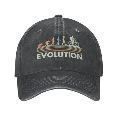 Personalized Cotton Funny Mountain Bike Evolution Baseball Cap Sports Women Unisex's Adjustable MTB Biker Cyclist Dad Hat Autumn