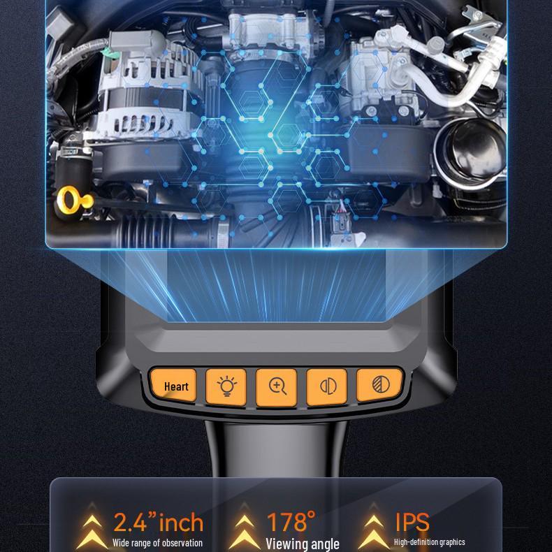 Portable 2.4-Inch Ultra-Clear Display Endoscope for Industrial Use