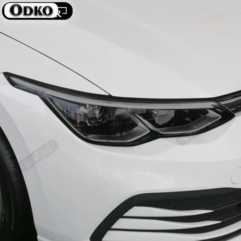 Car Headlight Tint Black Protective Film Taillight Transparent TPU Sticker For Volkswagen VW Golf 7 MK7 2012- Accessories