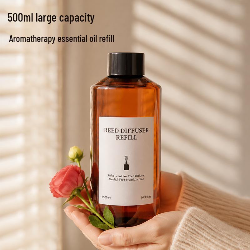 Recharge pour Diffuseur d'Arôme Sans Flamme 500ml - Parfumeur d'Intérieur Grande Capacité, Liquide Diffuseur 200ml.