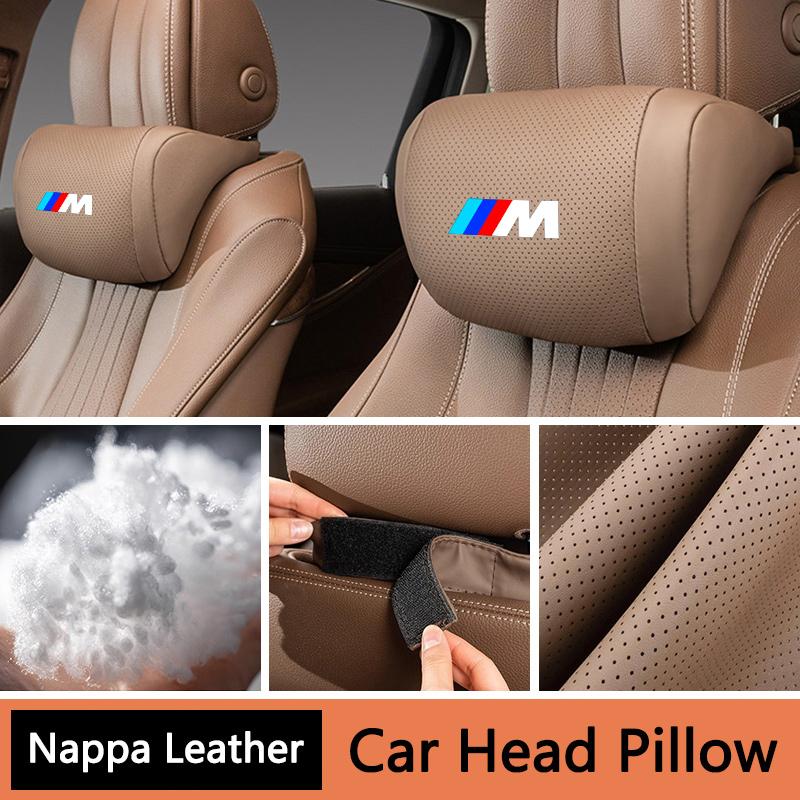 1PC Car Interior Seat Headrest Memory Cotton Neck Pillow For BMW M 1 3 5 7 Series X1 X2 X3 X5 X6 F30 F34 F10 F20 G20 G30 F15 F16 cwsh87