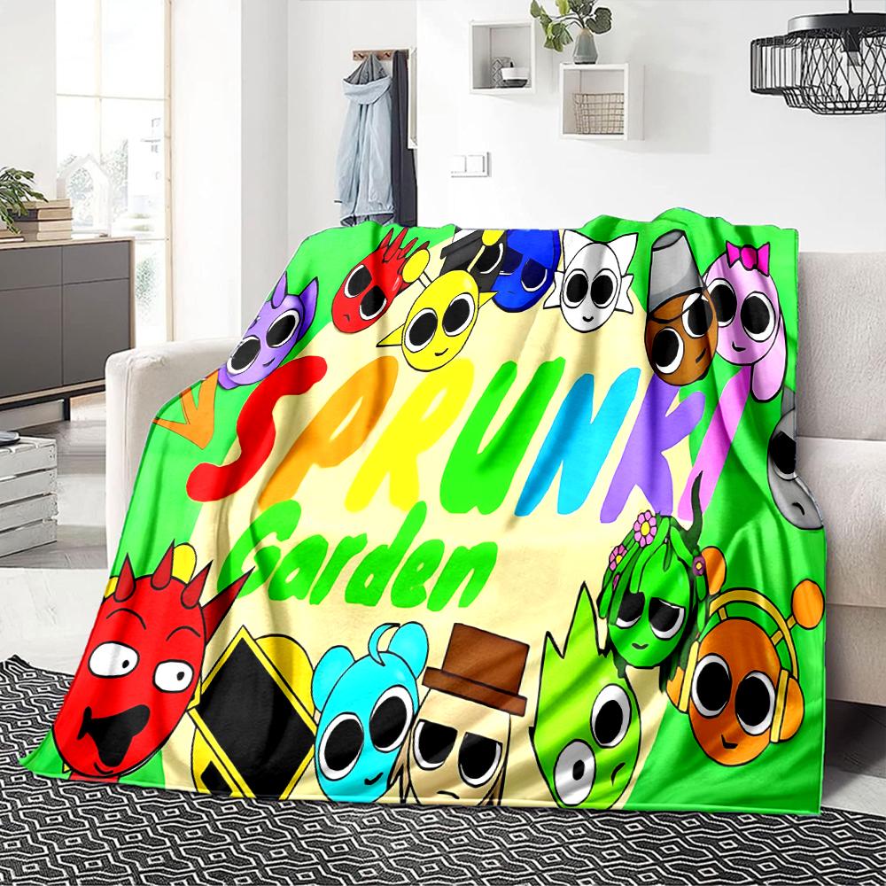 Sprunk Garden Characters Blanket Soft Throw Blanket For Home Bedroom Bed Sofa Travel Office Solid Christmas Blanket