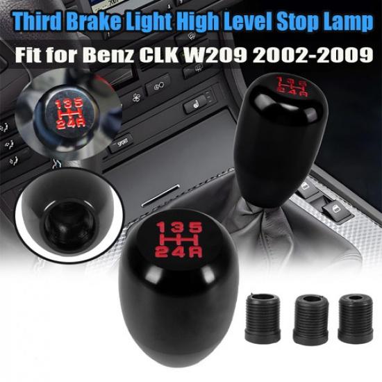 Car 5~Speed Manual Shift Knob Gear Stick Shifter Lever Black Aluminum Universal