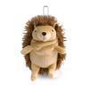 Morisaka Global Mochihari Brown Mini 7x6x15cm Hedgehog Plush Toy - Soothing, Soft and Squishy Texture, Cute Animal - Mochi Series - MOHR-0088B