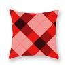 Simple Red Geometric Printing Pattern Cushion Cover Home Living Room Sofa Decoration Square Polyester Pillow