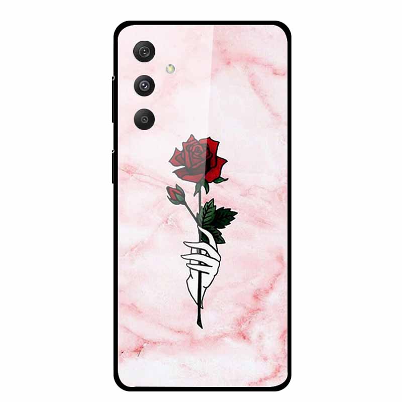 For Samsung Galaxy M54 M34 M14 Case Luxury Tempered Glass Back Cover Hard Case Samsung Galaxy M 54 Capa Fundas Coque Colorful