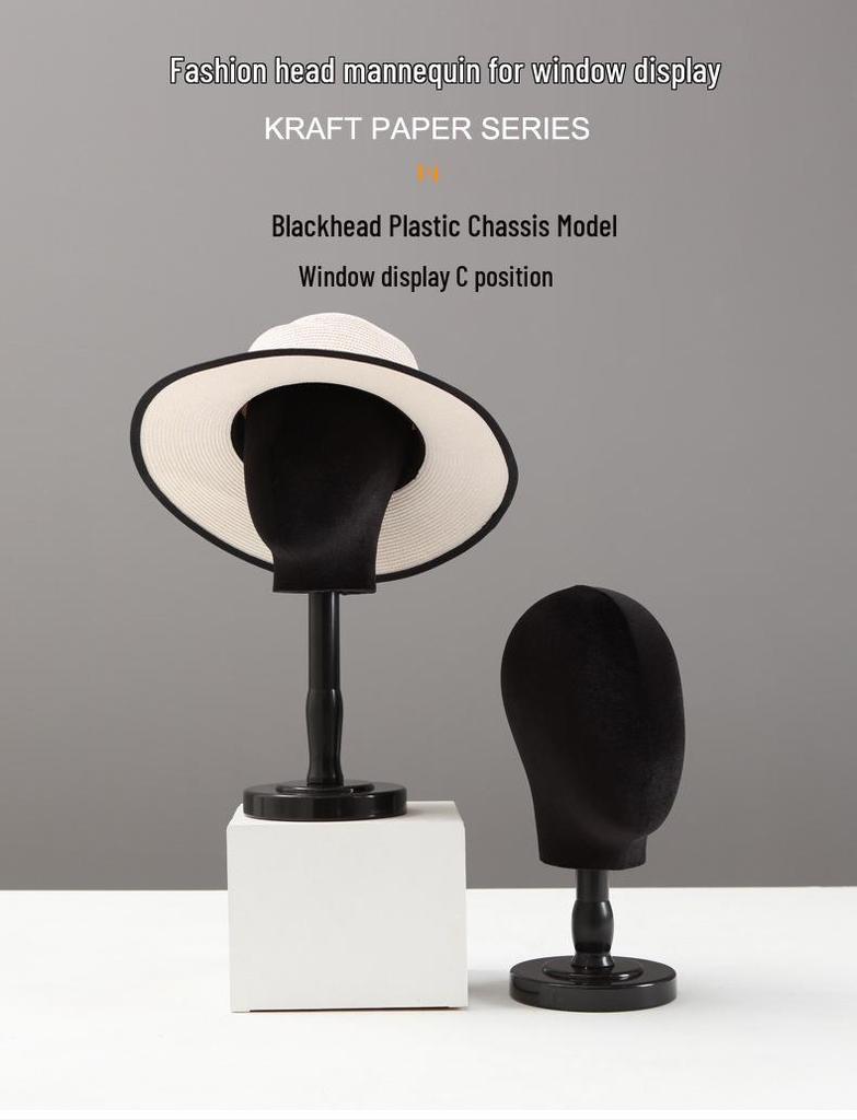 Mannequin Head Display Stand for Hats and Wigs