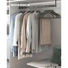 SONGMICS 50-Piece Set of 50 Anti-Slip Clothes Hangers with Shoulder Notches for Clothes Storage, Suit Hangers for Jackets, T-Shirts, Pants, and Trouse