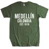 Men Brand T Shirt Summer Cotton Tshirt Funny Print T-Shirts Narcos Medellin Est 1616 Pablo Escobar Euro Size