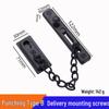 No-Punch Anti-Theft Door Chain Lock and Bolt for Hotel Room Safety