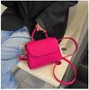 Women's Felt Shoulder Bag Ladies Handbags Luxury Designer 2026 New Fashion Alligator Pattern Square Crossbody Bag Messenger Bag