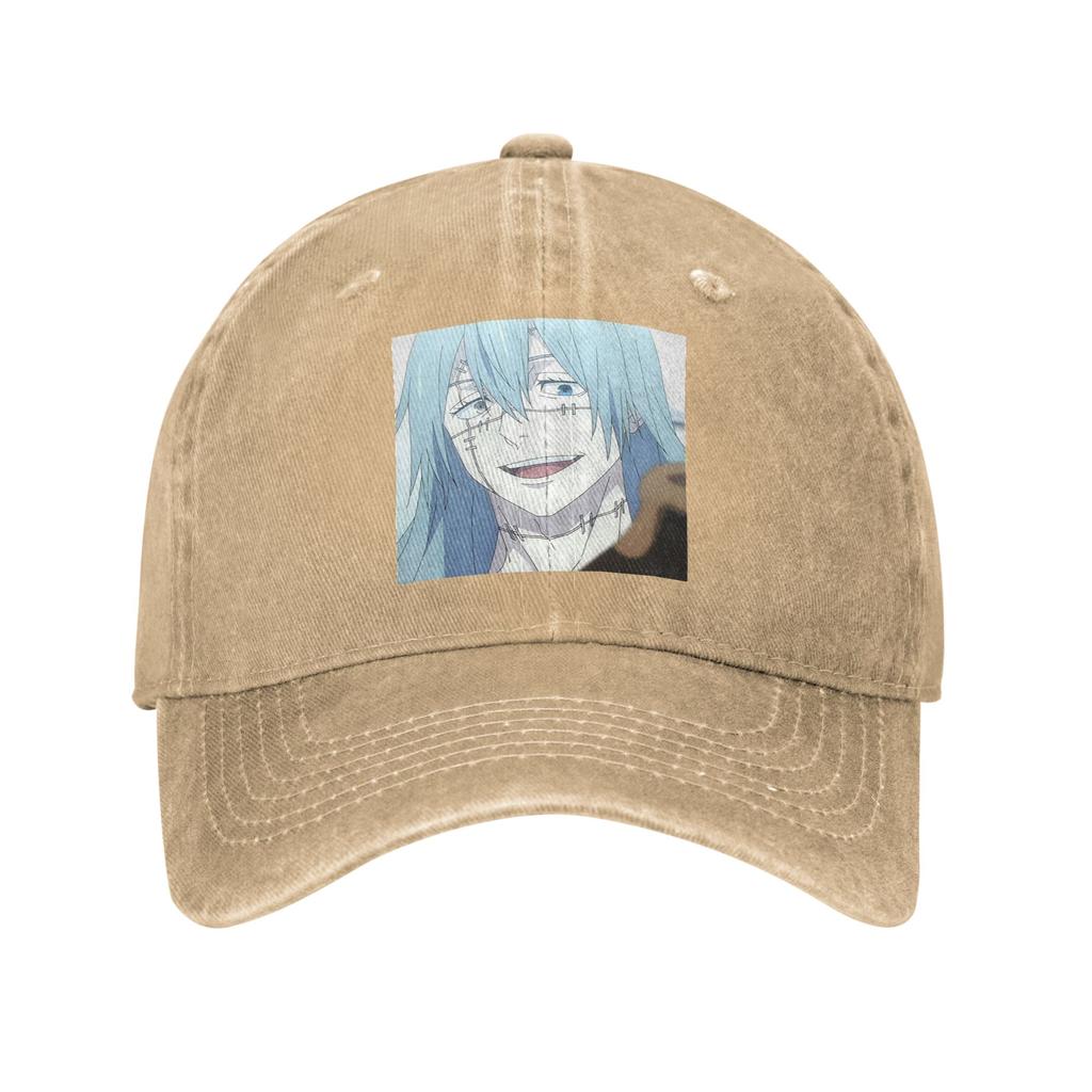 Jujutsu Kaisen Mahito Anime Denim Fabric Cap Casual Baseball Caps Adjustable Hat Summer Unisex Baseball Hats