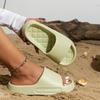 Bequeme EVA-Sandalen für Damen, dicke Sohle, rutschfest, lässig, für drinnen und draußen, Strandsandalen