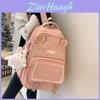 Small Fresh Nylon Backpack For Girls With Cute Design And Adjustable Straps For Daily Use