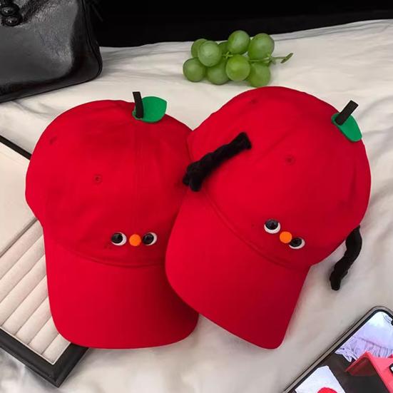Baseball Hat Breathable Fabric Adjustable Buckle Fruit Design Sun Protection Hat Kids Adult Summer Outdoor Travel Hat