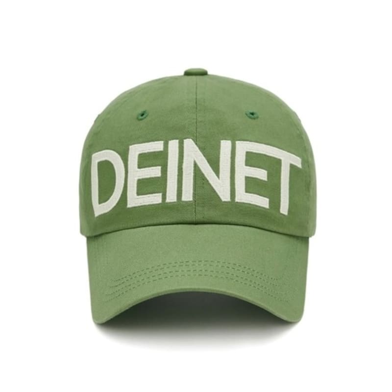 DEINET DEINET BIG LOGO CAP IN GREEN