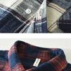 Japanese Style Classical Long Sleeve Plaid Shirt Men Spring/Autumn 100 Cotton Casual Tops Turn Down Collar Pocket Button Shirt Comfort Men Clothing