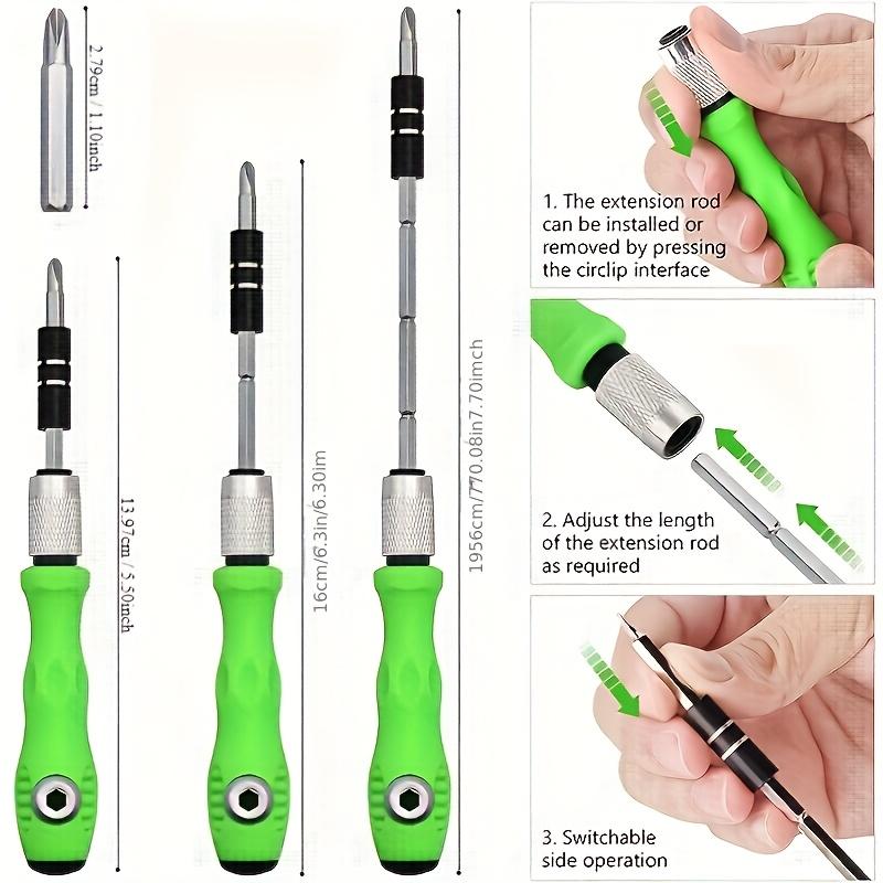 32-in-1 Mini Precision Screwdriver Set - Mini Magnetic Cross and Slotted Screwdrivers, Perfect for Furniture, Phone, Computer