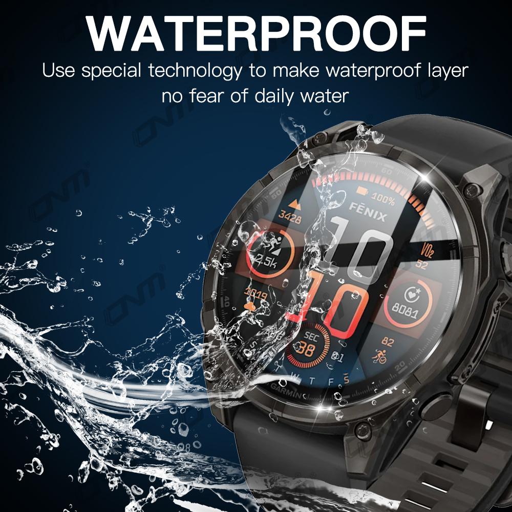 10ks Ochranná fólie na displej pro Garmin Fenix 8 43mm/47mm/51mm AMOLED Solar proti poškrábání Tvrzené sklo Příslušenství Fenix 8