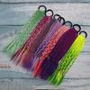 Rubber Band Ponytail Short Colored Braided Hair Extension Rainbow Colorful Synthetic Ponytails for Girls Daily Party Use