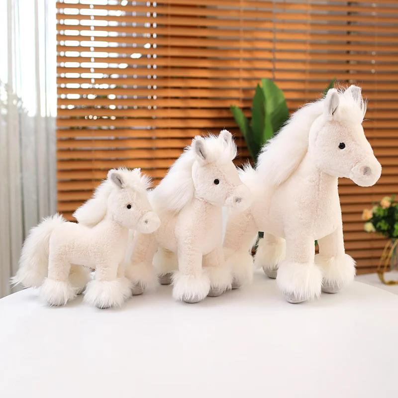 Horse Plush Dolls Stuffed Animal High Quality Super Realistic Pony Plush Toys Classic Birthday Gift for Children