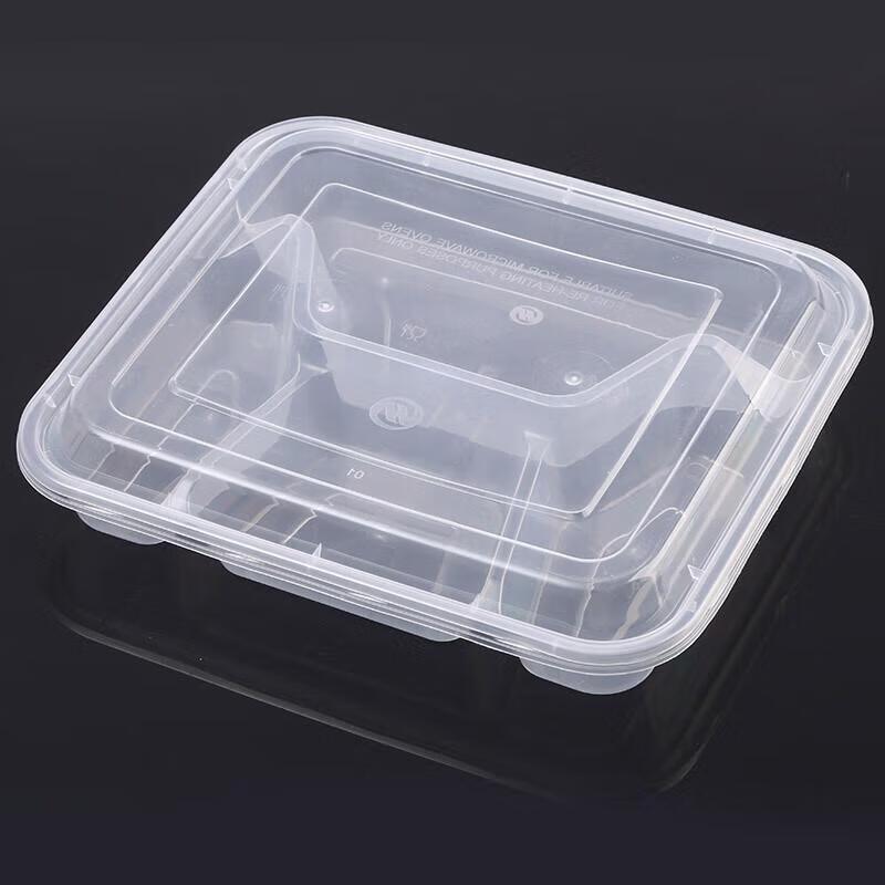 JingJingRS 1000ml Square Disposable Takeaway Containers