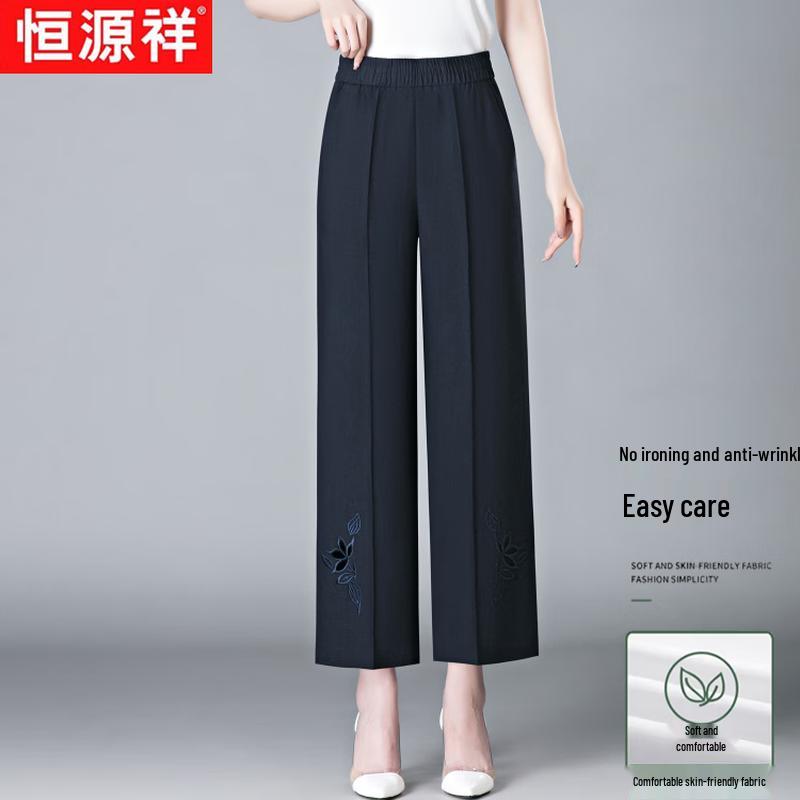 

Hengyuanxiang Women s Summer Linen Blend Casual Cropped Pants 2XL