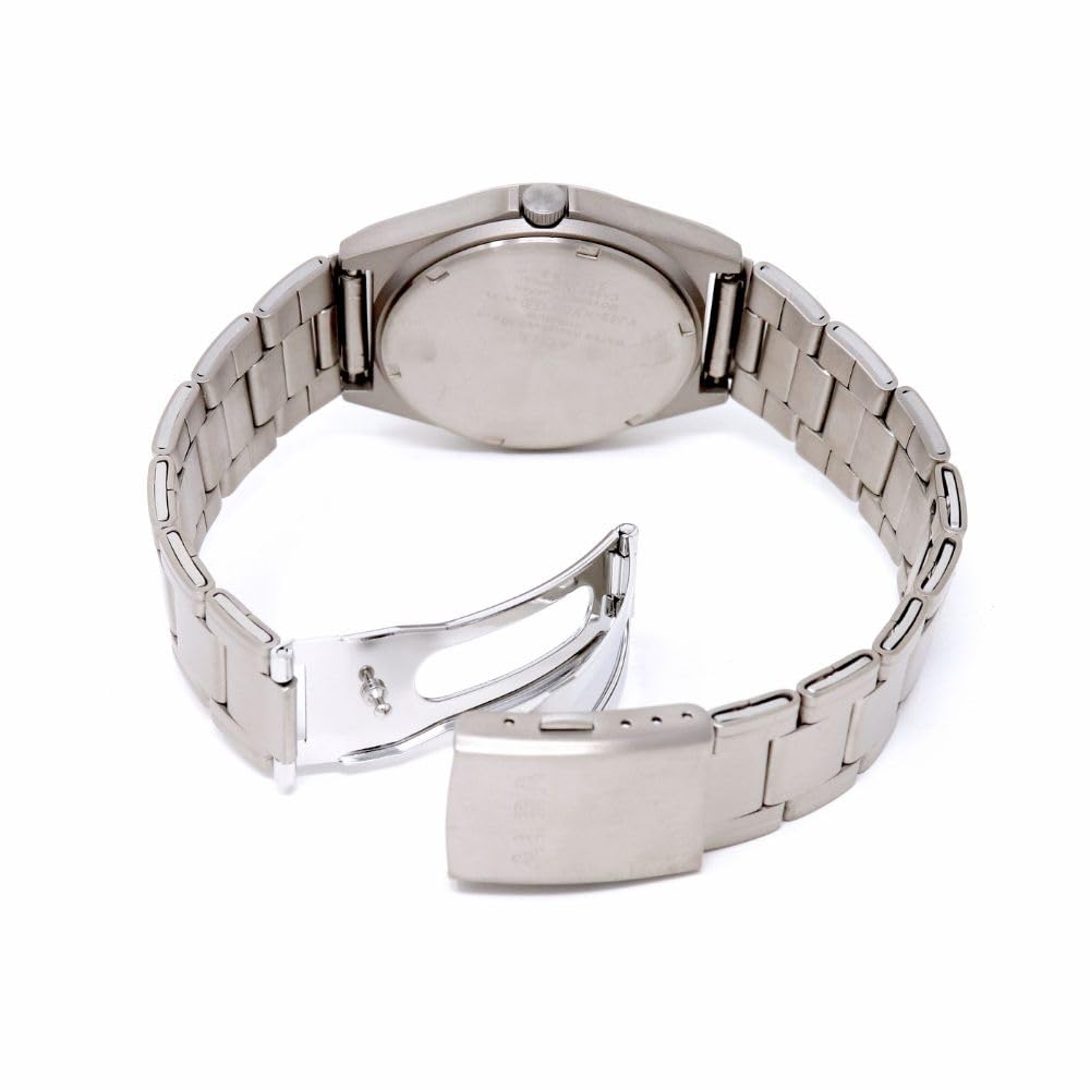 Seiko Alba Quartz Stainless Steel and Water Resistant for Daily Use Men's Watch, Titanium, (10 ATM), Analog, (Titanium (AEFJ409))