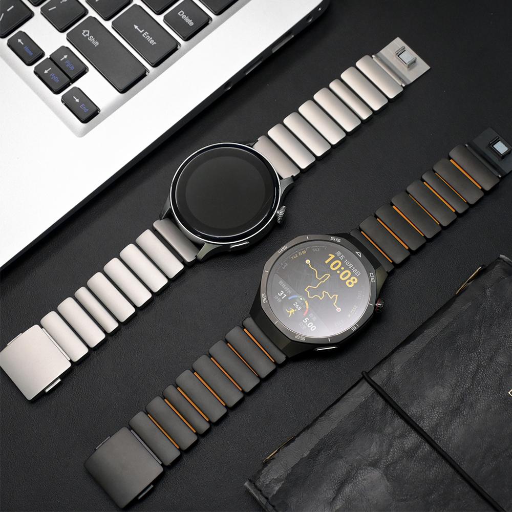 22mm Titanium Band for Huawei Watch GT6 Pro 46mm GT5Pro Luxury Bussiness Strap Metal Bracelet for Seiko for Amazfit Balance 3 2R