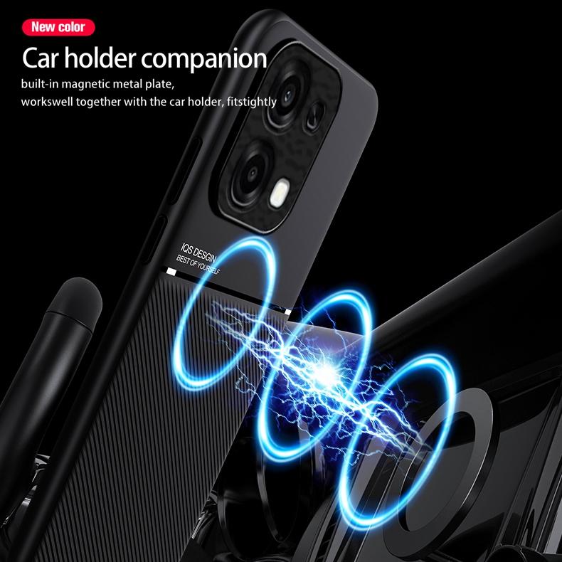 Rugged Non-Slip Case for OPPO A6 Pro 5G 4G Protective Cover Magnetic Suction Holder Coque Fundas Capa