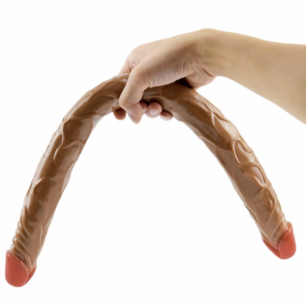 Giocattoli del sesso per adulti Doppio dildo Spina anale Pene realistico Pegging Dominatrice Masturbatore per donna BDSM Uomini Strumenti sexy