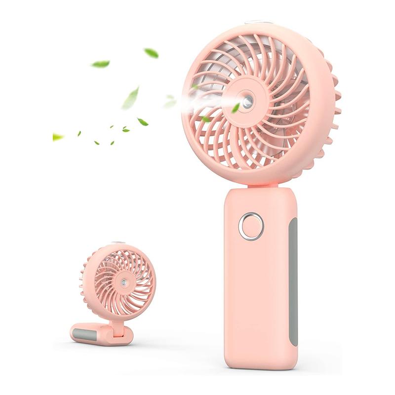 Fan Portable Handheld Misting Fan 4000mAh USB Rechargeable Personal Mister Foldable Fan Spray Water Mist Fan For Travel Outdoors