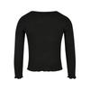 Urban Classics Girls Short Ribbed Long-Sleeved T-Shirt