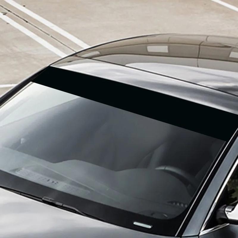 SEAMETAL Car Front Windshield Transparent Stickers Front Rear Gear Decorative Sunshade Decals Stickers Car Decorative Stickers