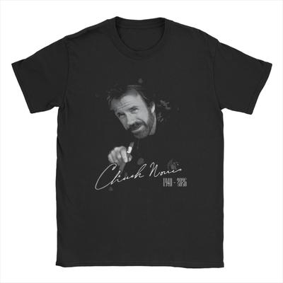 Tribute To Chuck Norris T Shirt Summer  100 Cotton T Shirts For Men Print Tshirt Short Sleeve Y2K Funny Tees
