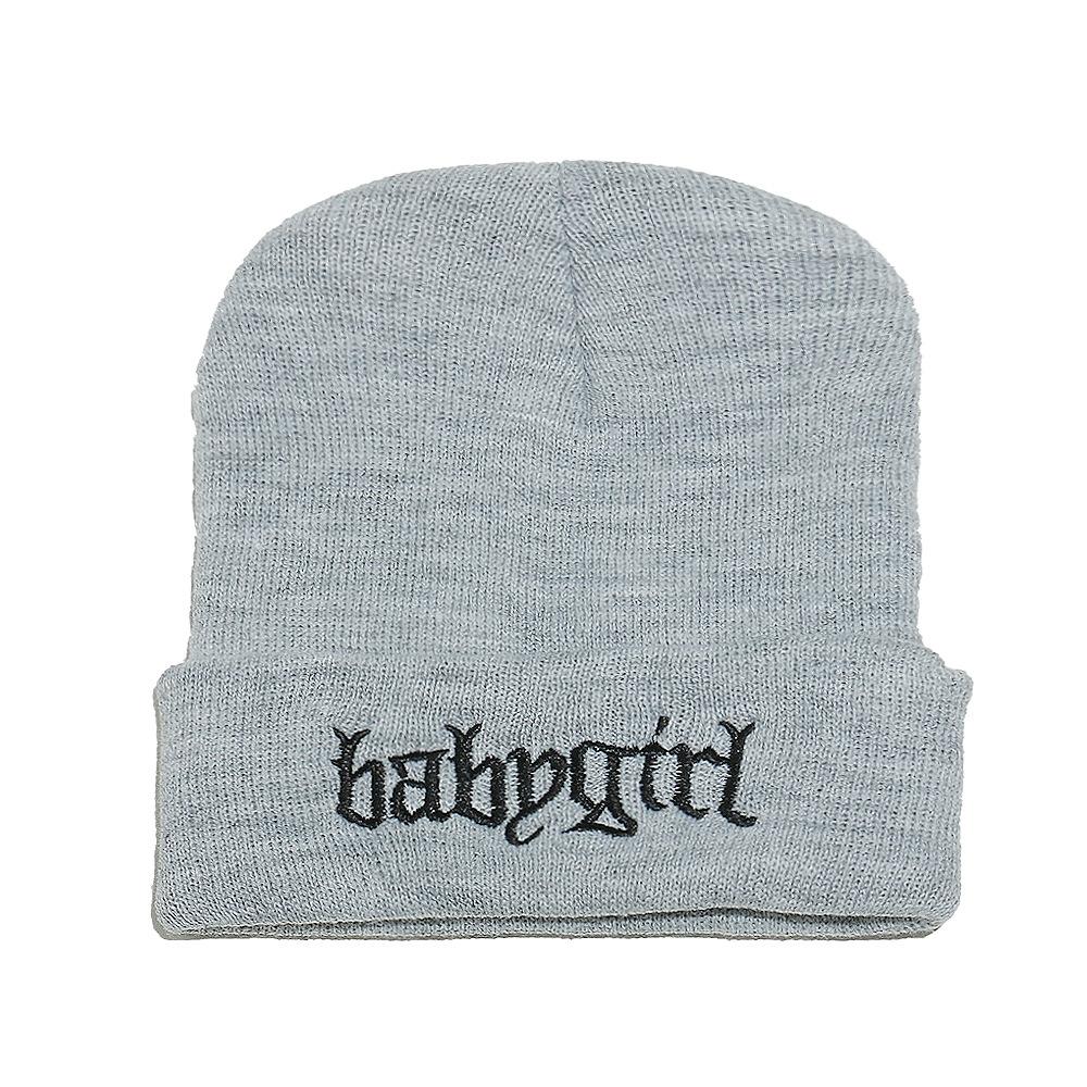 Babygirl Autumn and Winter Wool Hat Internet Celebrity Outdoor Beanie Warm Cold Hat Pullover Hat Knitted Hat