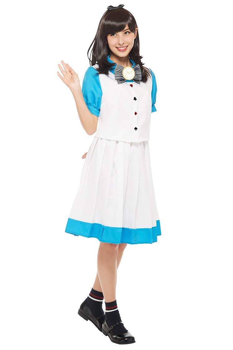 

Disney Alice School Uniform Costume for Sizes Women, 155cm-165cm белый